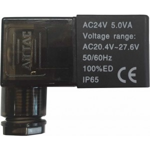 Bobina + conector cu LED prezenta tensiune BC9 24VAC - Seria 4V/3V