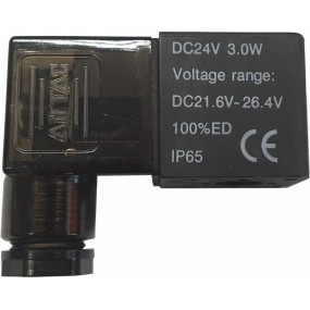 Bobina + conector cu LED prezenta tensiune BC9 24VDC - Seria 4V/3V