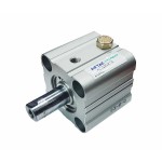 Cilindru pneumatic compact simpla actionare tija actionata seria ACQ fara magnet Ø50 Cursa 30 mm - 50x30