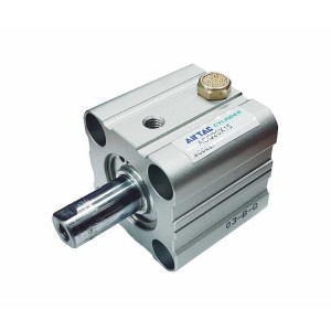 Cilindru pneumatic compact simpla actionare tija actionata seria ACQ fara magnet Ø12 Cursa 5 mm - 12x5