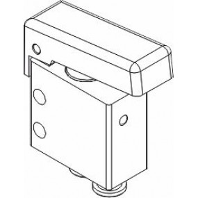 Microvalva manuala cu buton 3/2 NO furtun Ø4 inferior