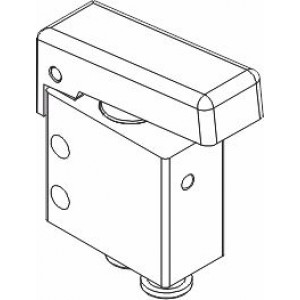 Microvalva manuala cu buton 3/2 NC furtun Ø4 inferior