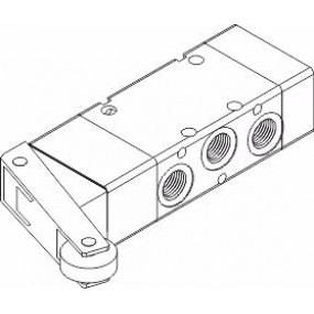 Microvalva manuala 5/2 cu rola G1/8