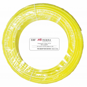 Furtun poliamida 12x10 galben rola 100m