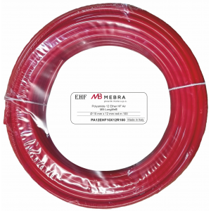 Furtun poliamida 12x10 rosu rola 100m