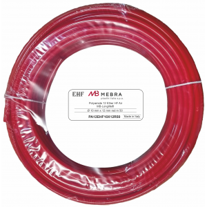 Furtun poliamida 12x10 rosu rola 50m