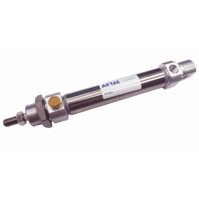 Cilindru pneumatic rotund simpla actionare tija retrasa ISO 6432 Ø8 Cursa 40 mm 8x40