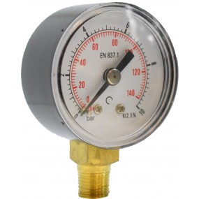 Manometru carcasa metalica radial Ø40  0-10 bar