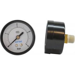 Manometru carcasa metalica posterior Ø50  0-4 bar