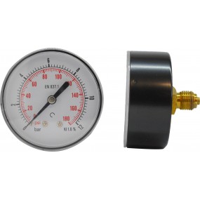 Manometru carcasa metalica posterior Ø50  0-12 bar
