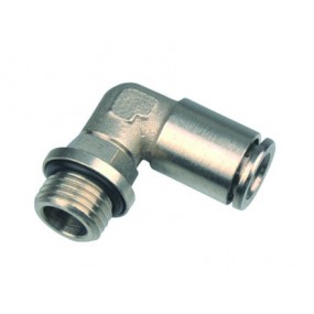 Conector push-in cot 90 grade complet metalic 1/8" - Ø6