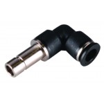 Conector cu cot 90 grade egal cu plug-in Ø4