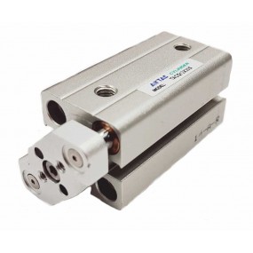 Cilindru pneumatic compact antirotatie dubla actionare seria ACQ cu magnet Ø50 Cursa 35 mm - 50x35