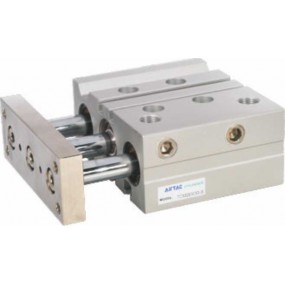 Cilindru pneumatic antirotatie Tri-rod ghidaj cu rulment liniar dubla actionare seria TC Ø63 Cursa 200 mm 63x200