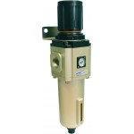 Filtru 5 microni cu regulator de presiune si manometru exterior purjare automata 3/4"