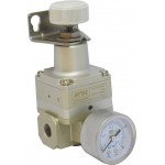 Regulator de presiune de precizie cu manometru exterior 0.1 - 4 bar 1/4"